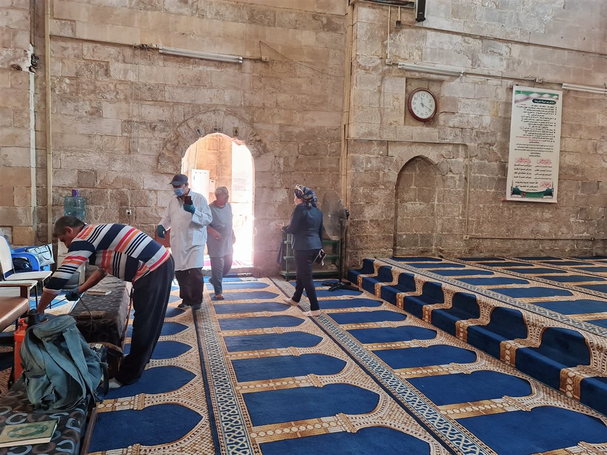  تطهير المساجد وحماية التراث على يد فرق الأزمات بوزارة السياحة