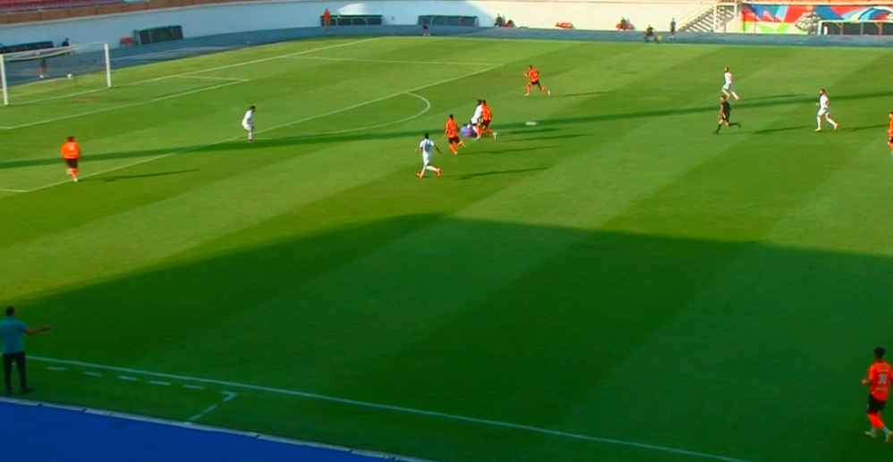 من مباراة طلائع الجيش وفاركو