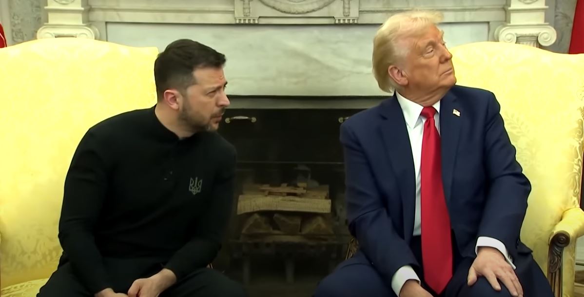 اللقاء الأول بين ترامب وزيلينسكي 