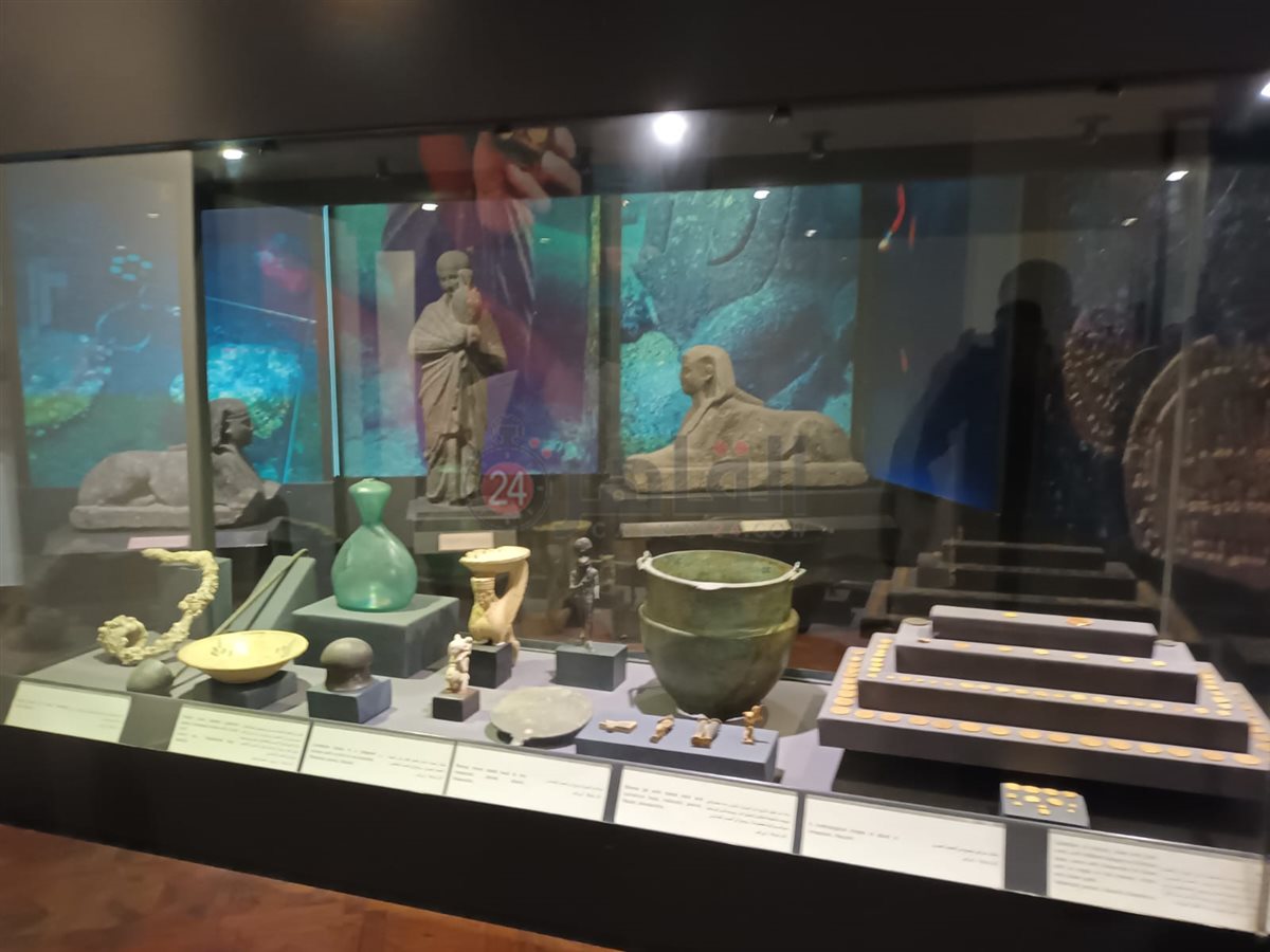لصور الأولي لمعرض الآثار الغارقة بمتحف الإسكندرية القومي&nbsp;