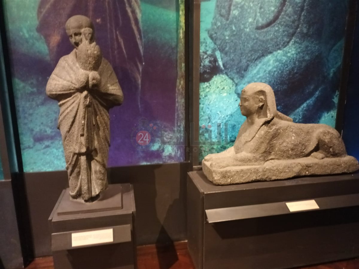 لصور الأولي لمعرض الآثار الغارقة بمتحف الإسكندرية القومي&nbsp;