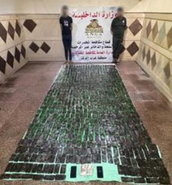 ضبط نصف طن مخدرات و126 سلاح ناري