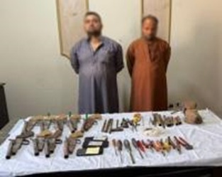 ضبط نصف طن مخدرات و126 سلاح ناري