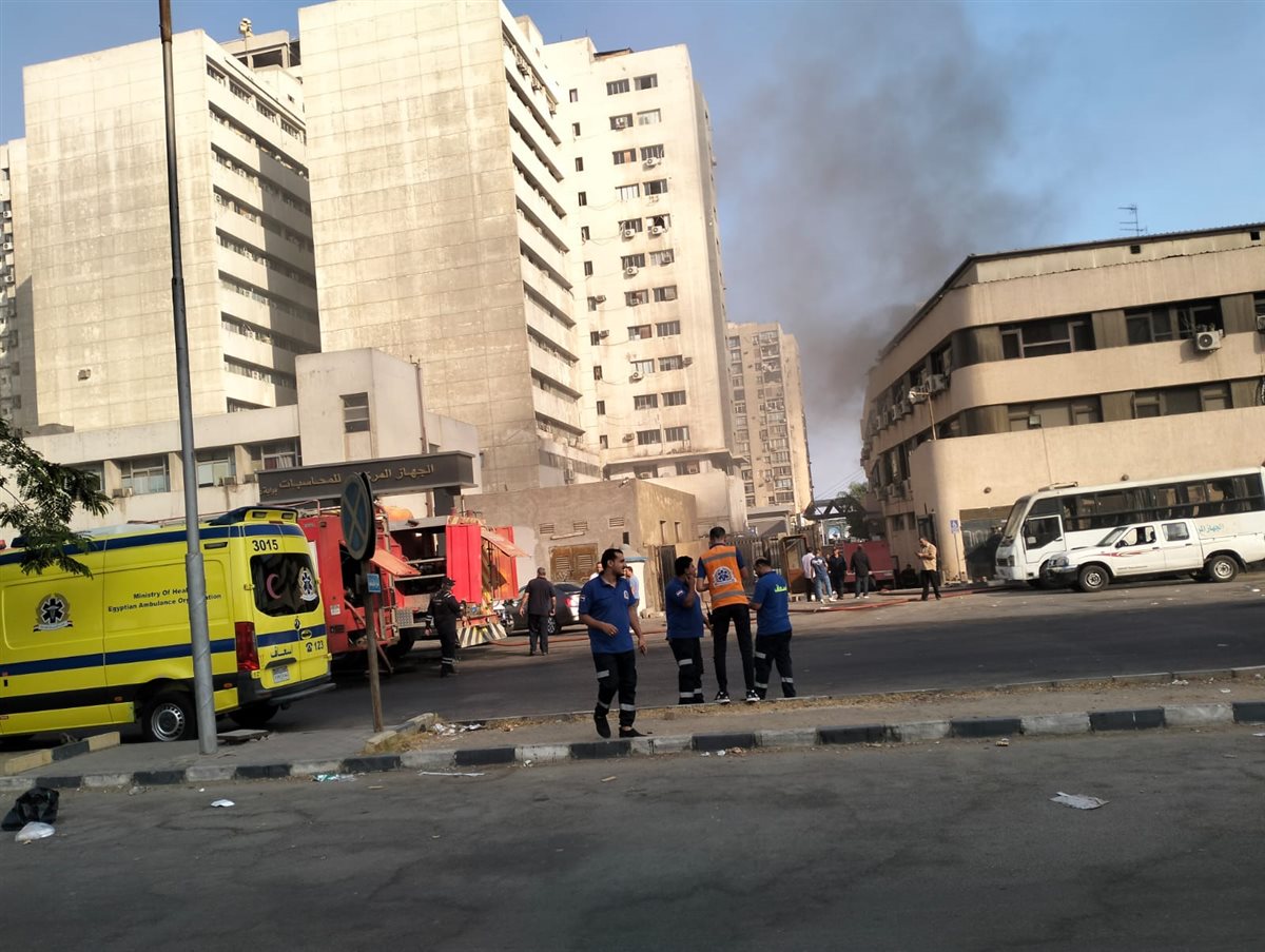 إصابة 3 من رجال الحماية المدنية في حريق بمركز إعداد القادة بمدينة نصر
