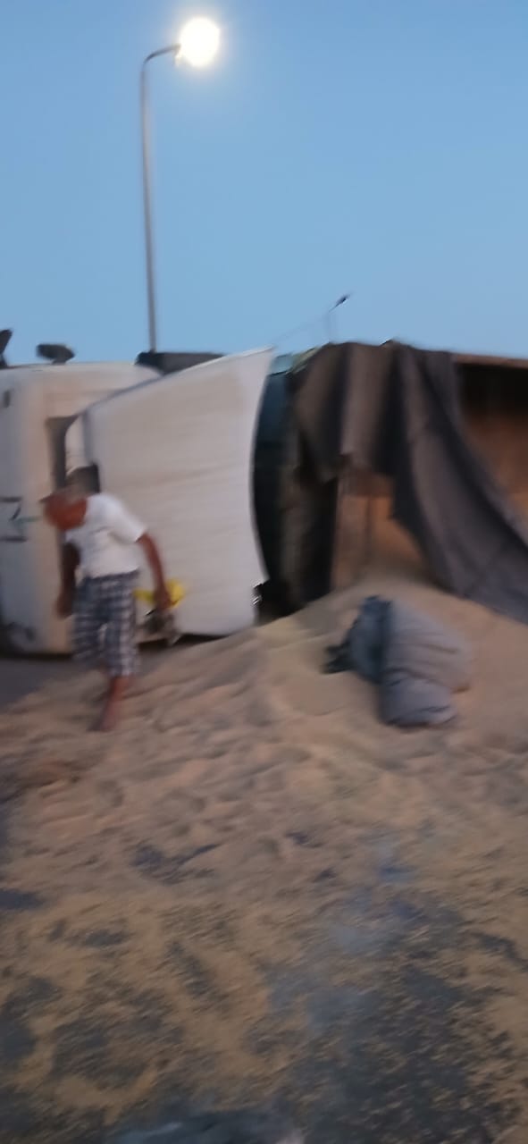 انقلاب سيارة نقل