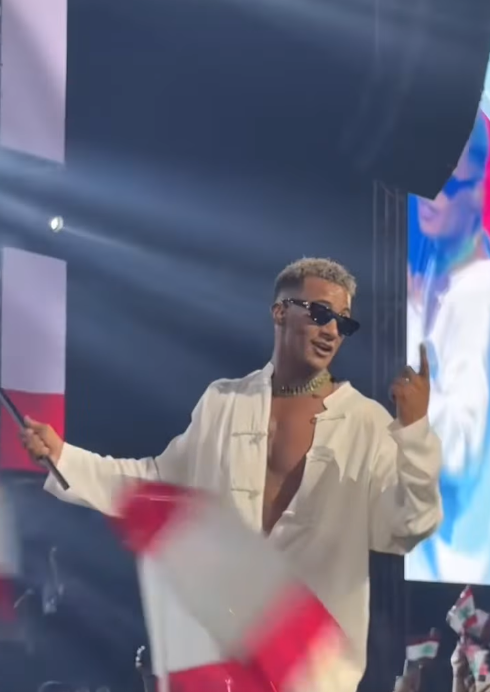 محمد رمضان من حفله بدولة لبنان