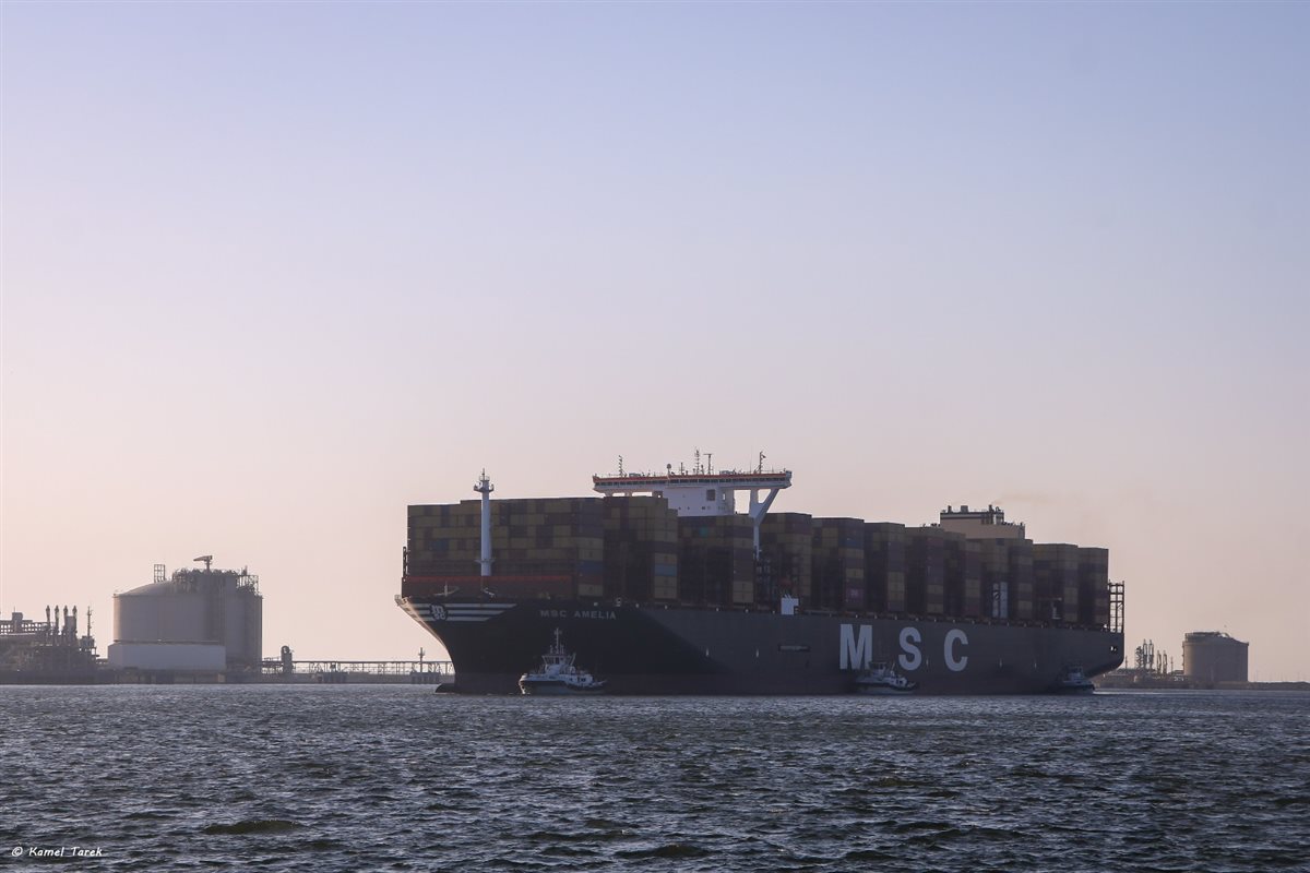 سفينة الحاويات العملاقة 