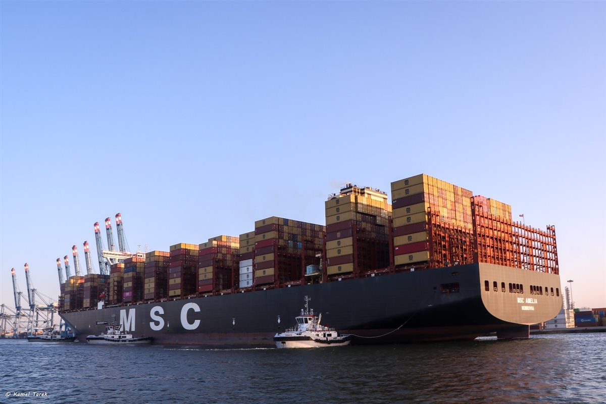 سفينة الحاويات العملاقة 