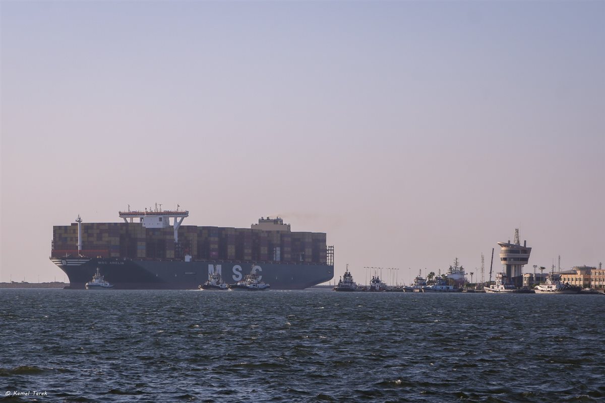 سفينة الحاويات العملاقة 