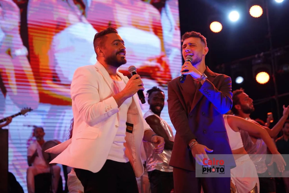 حفل تامر حسني في مهرجان مراسي 