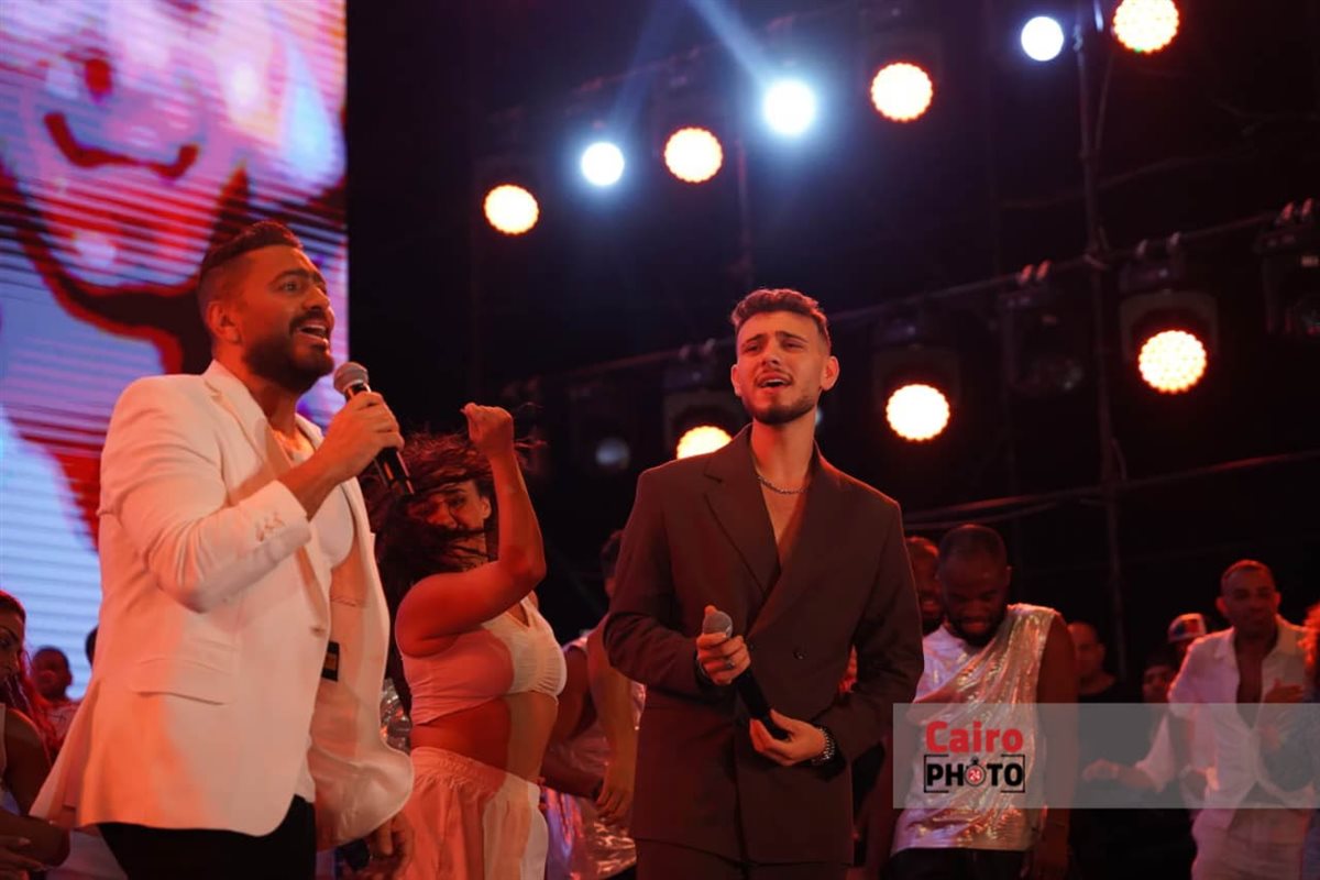 حفل تامر حسني والشامي  في مهرجان مراسي 