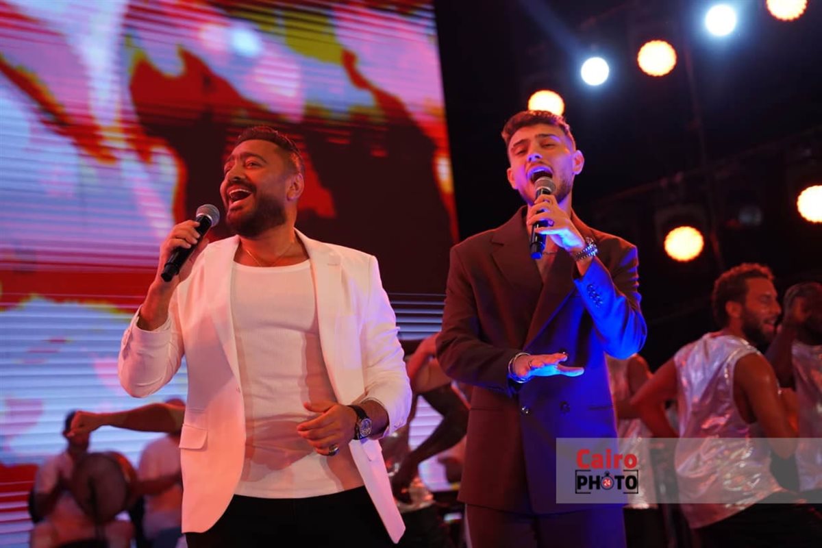 حفل تامر حسني في مهرجان مراسي 