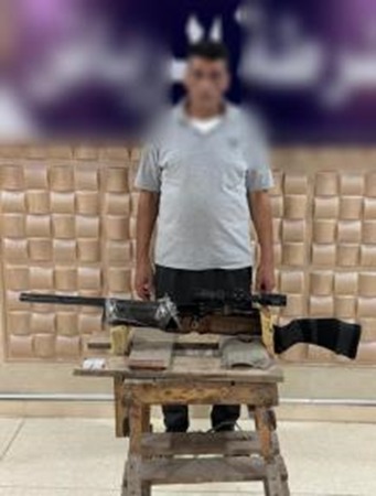 المتهم والمضبوطات&nbsp;