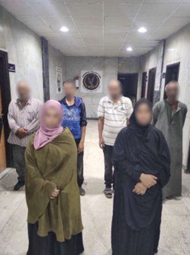 المتهمين في أعمال التسول