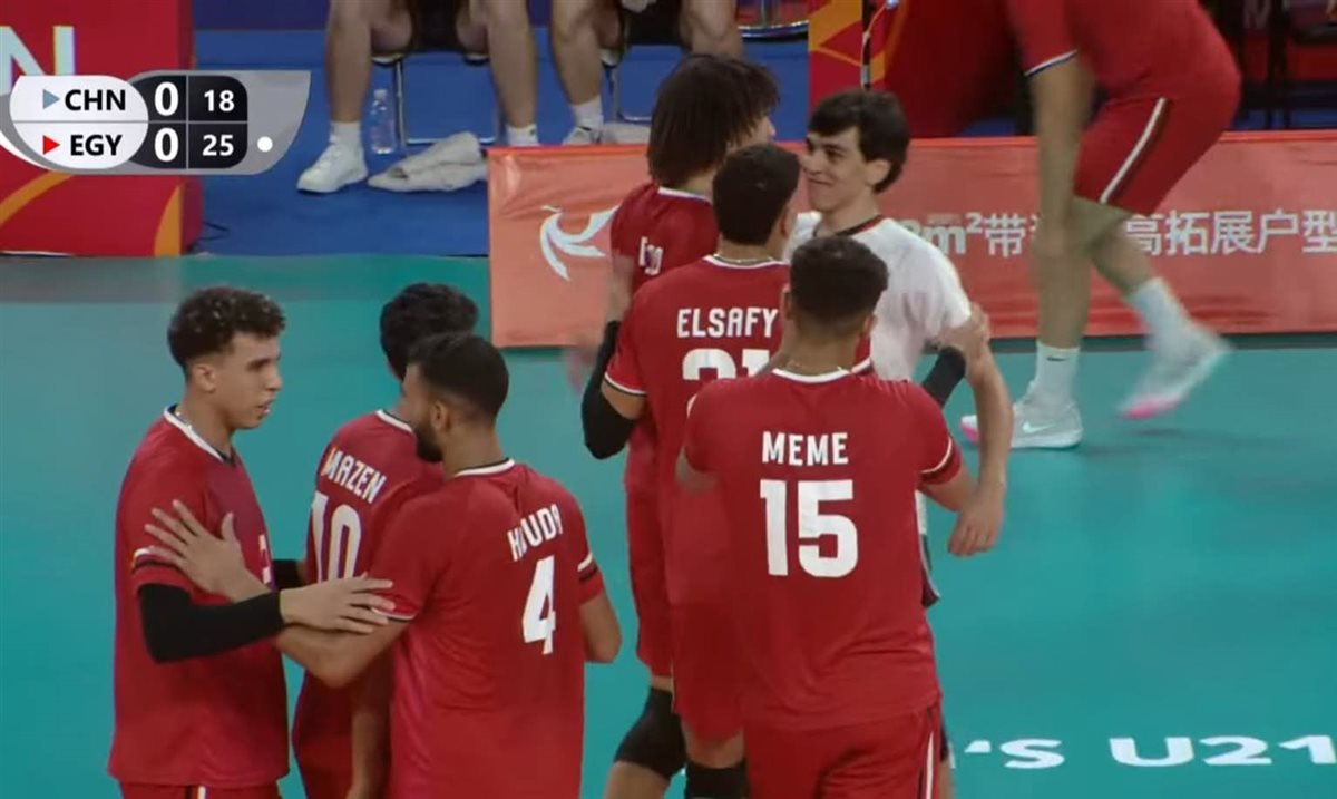 شباب الطائرة يتفوقون على الصين ويتأهلون إلى ثمن نهائي بطولة العالم