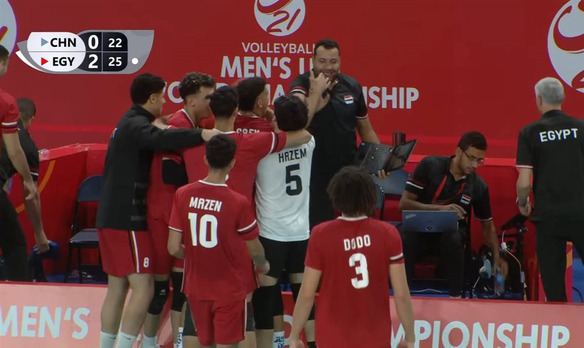 شباب الطائرة يتفوقون على الصين ويتأهلون إلى ثمن نهائي بطولة العالم