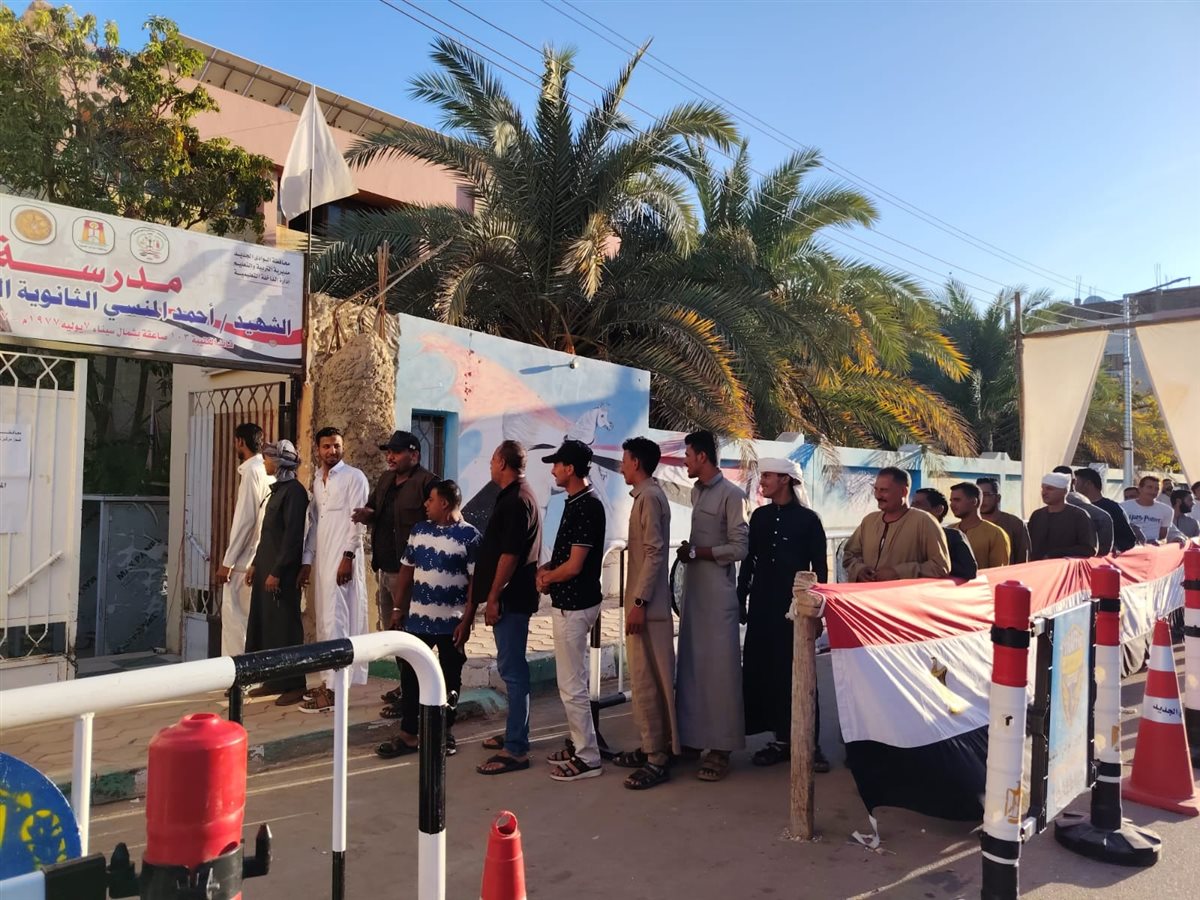 جانب من انتخاب الشيوخ بالوادى الجديد