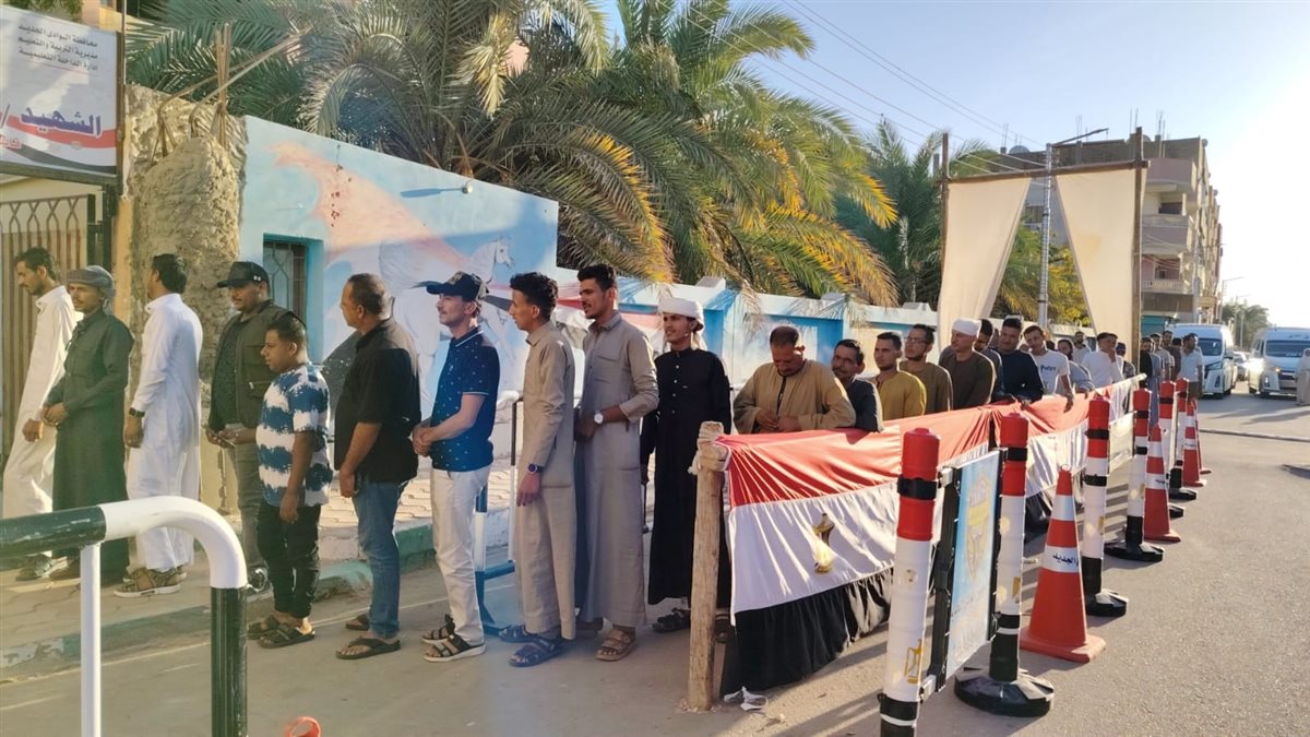 جانب من انتخاب الشيوخ بالوادى الجديد