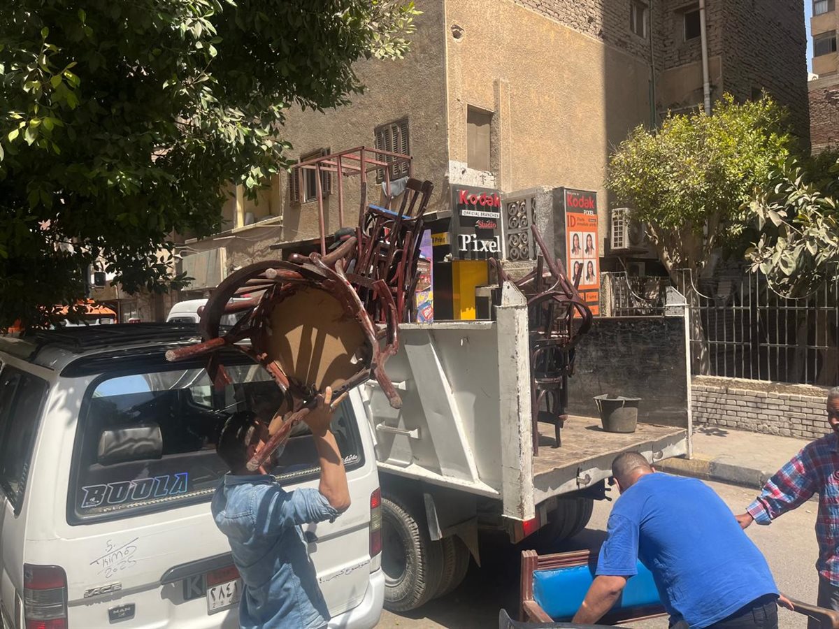 محافظة الجيزة تزيل إشغالات شارع سليم المتفرع من فيصل الرئيسي وتفتح الطريق أمام حركة سير المواطنين