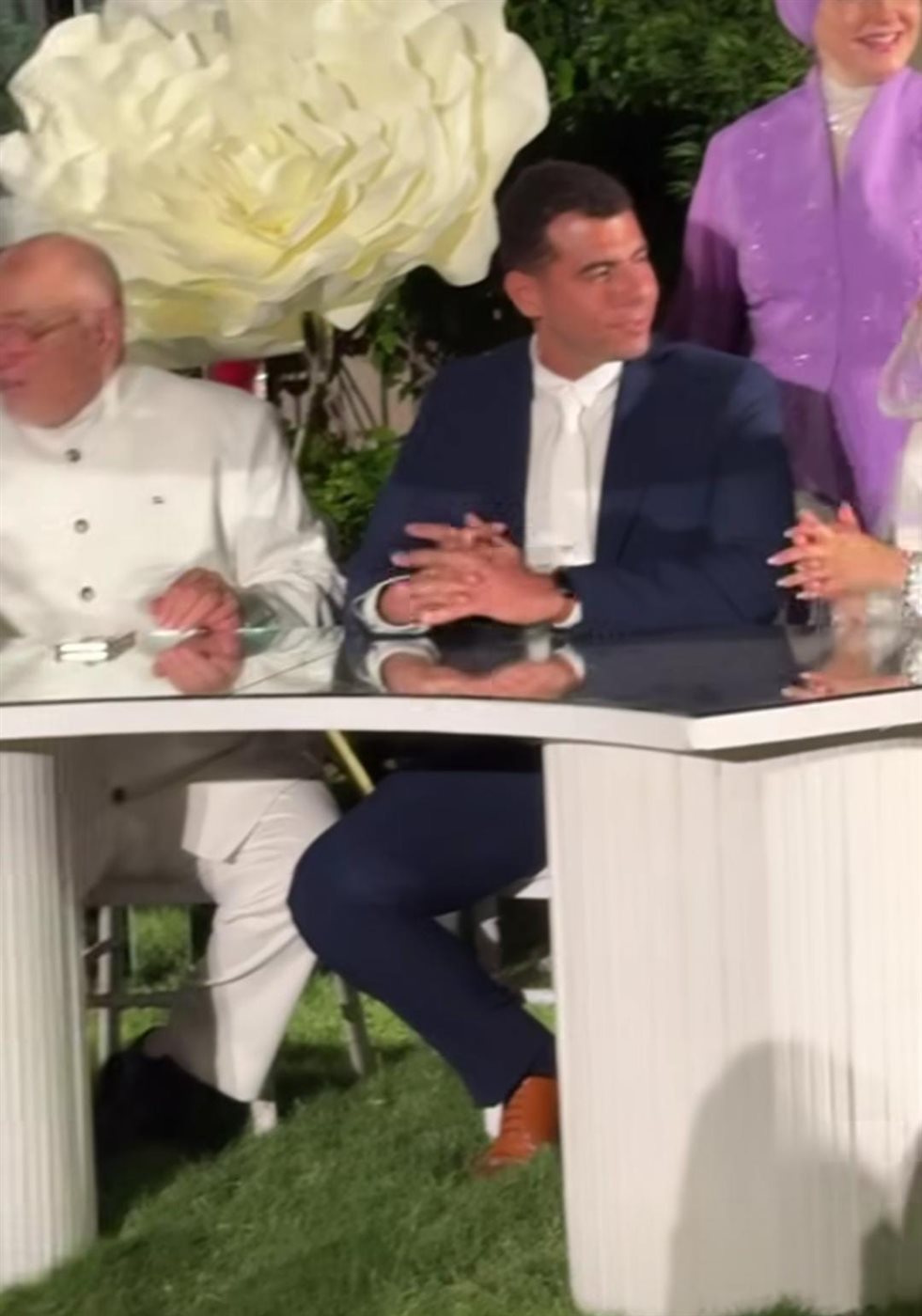 هبة قطب تحتفل بعقد قران ابنتها دينا هشام بحضور الشيخ خالد الجندي ورمضان عبد المعز 