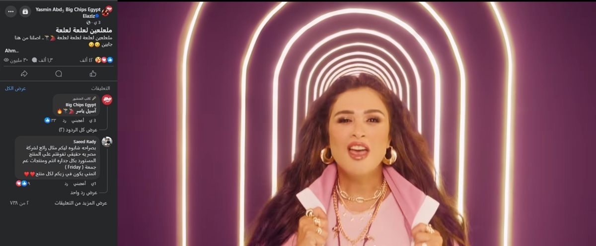 إعلان بيج شيبس على فيسبوك يتخطى حاجز الـ 30 مليون مشاهدة 