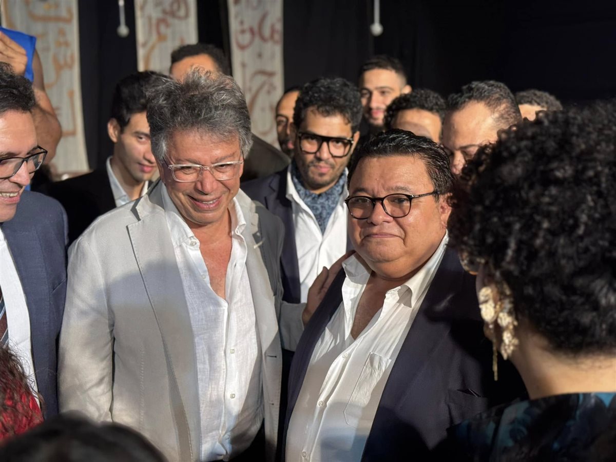  لقطات من حضور وزير الثقافة مسرحية حواديت لـ خالد جلال