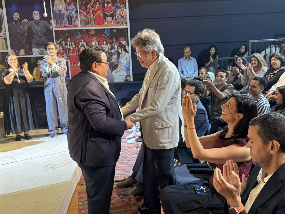  لقطات من حضور وزير الثقافة مسرحية حواديت لـ خالد جلال