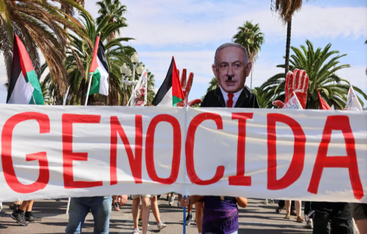 مظاهرات داعمة لغزة في برشلونة 