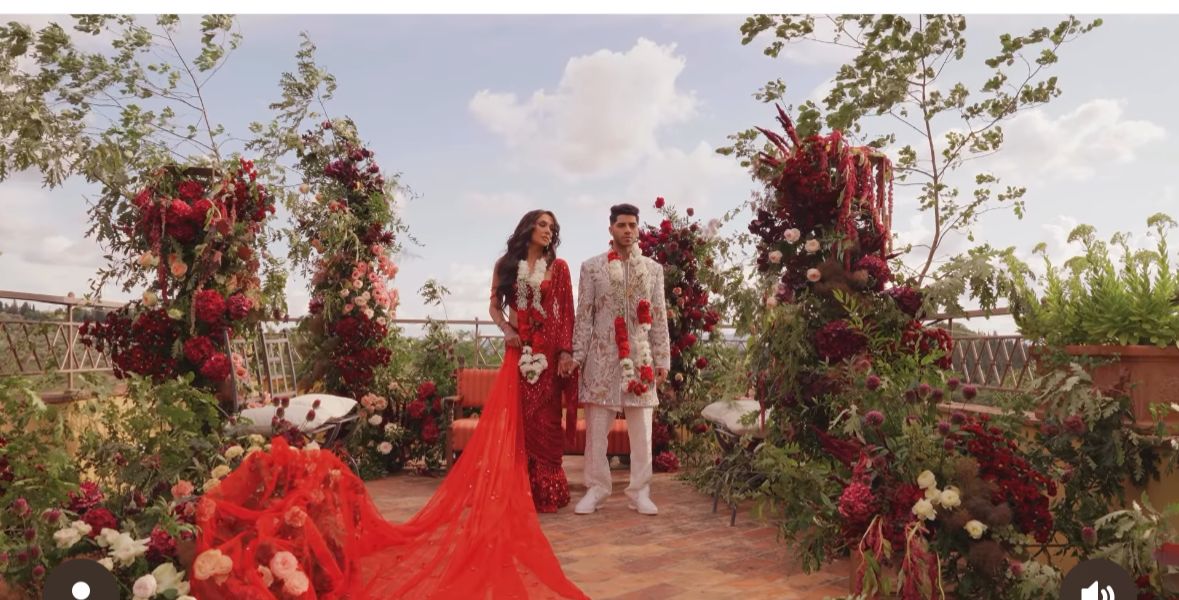 حفل زفاف مينا مسعود وإميلي شاه