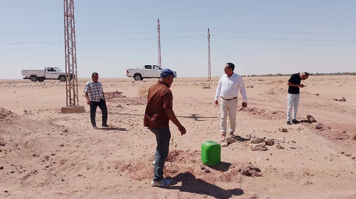 ازالة تعديات في الوادى الجديد