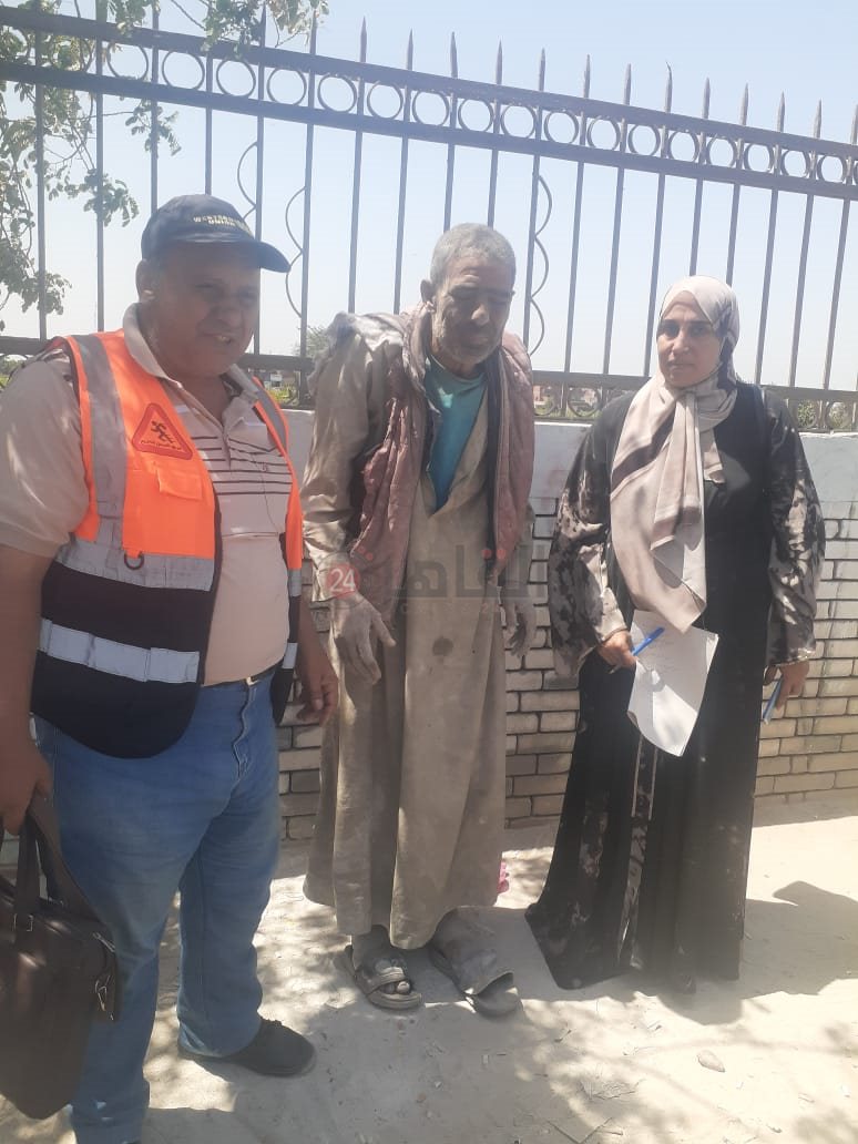 استجابة سريعة من التضامن بالمنوفية لإنقاذ مسن يفترش الطريق بكفر داوود