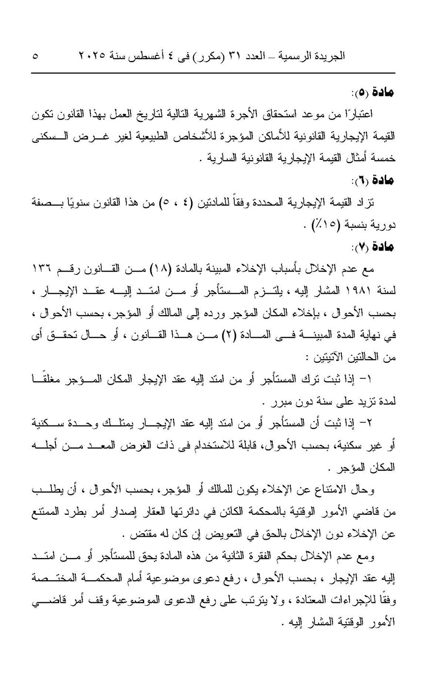 تأثير قانون الإيجار القديم على الملاك