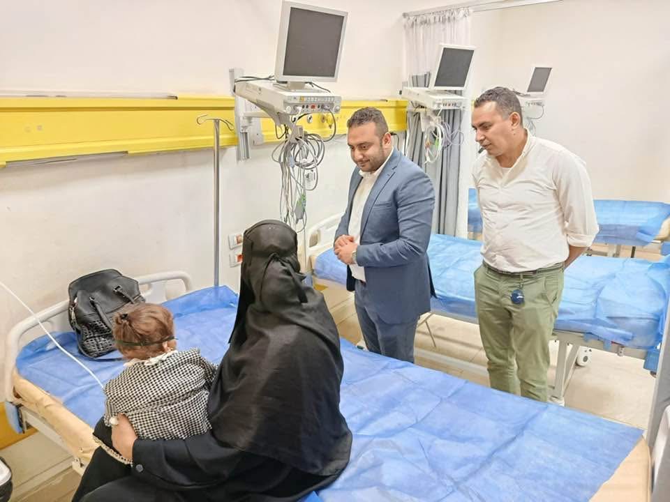 جولة ليلية لمدير الرعاية بمستشفى الأطفال 