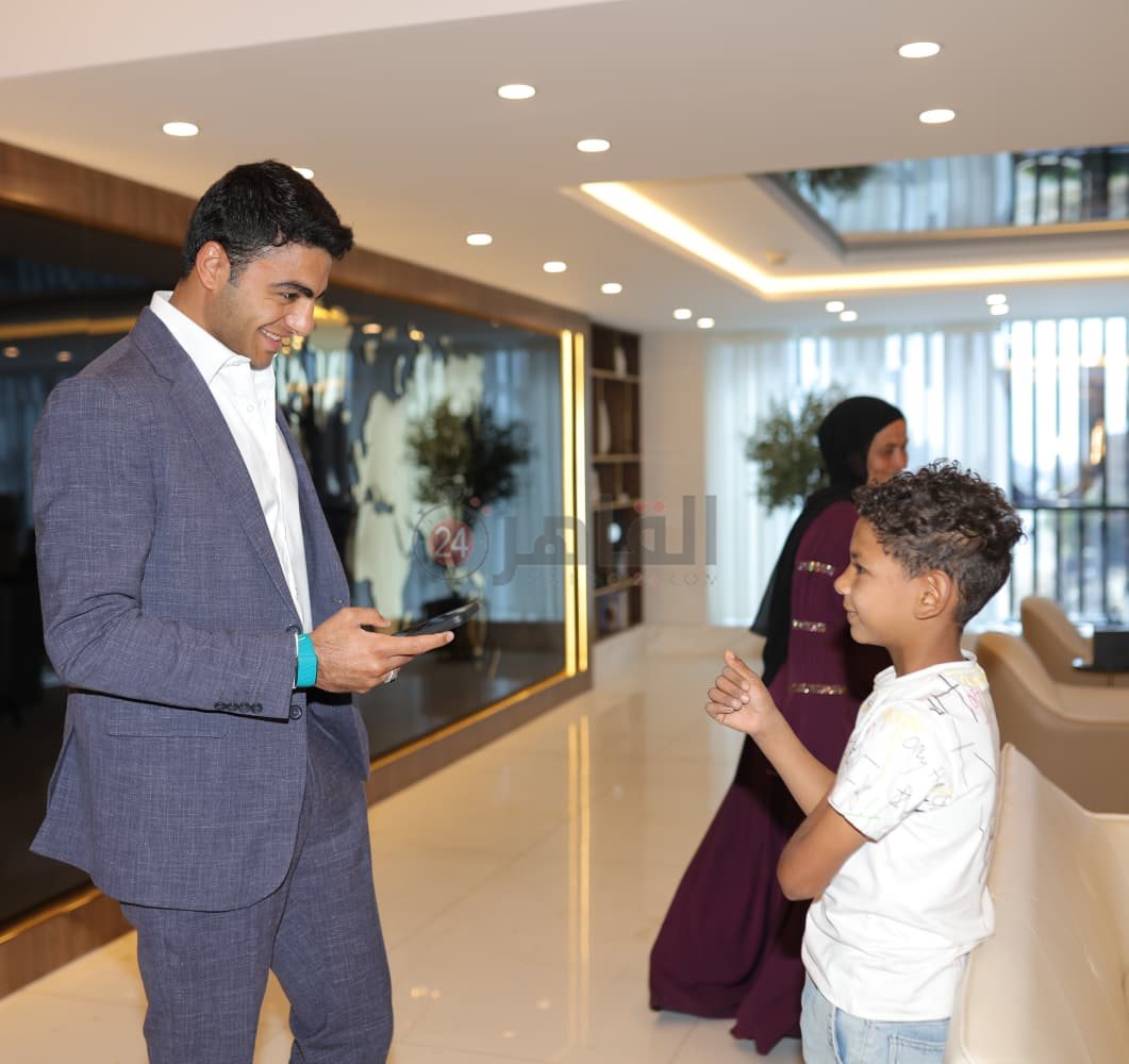  رجل الأعمال عصام العرجاني يستقبل عبقري الإسماعيلية