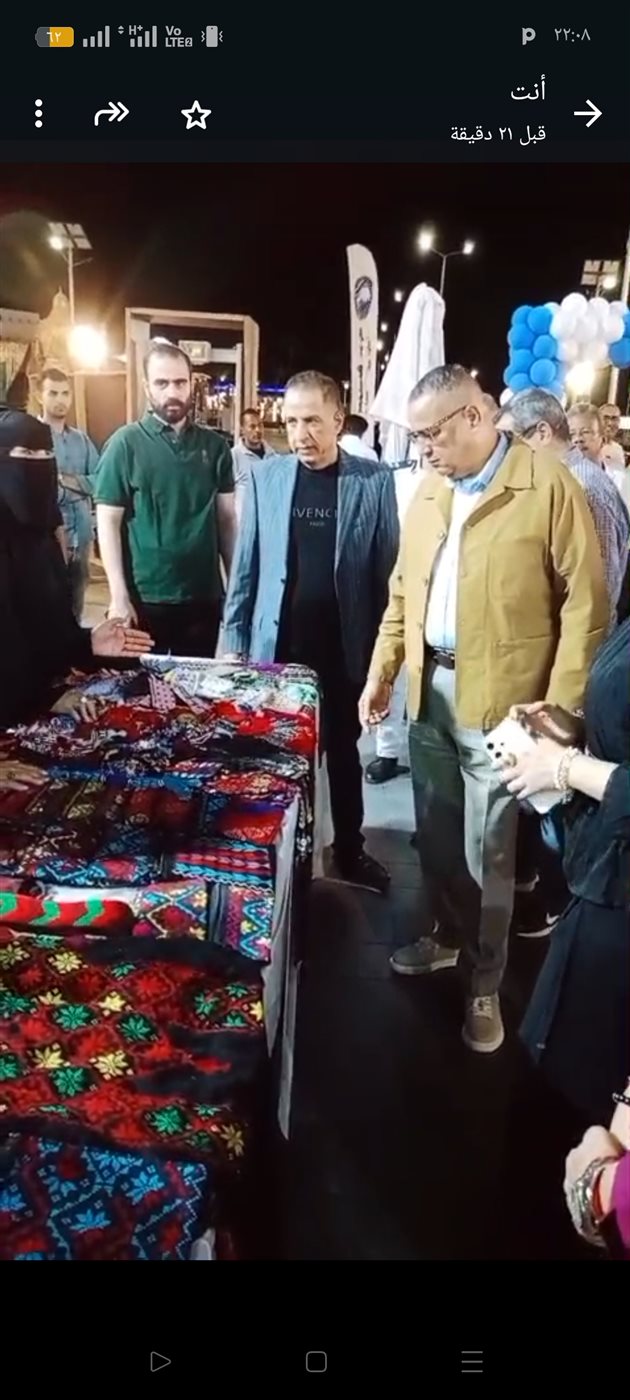 محافظ جنوب سيناء يفتتح معرض التجلي المشغولات اليدوية 