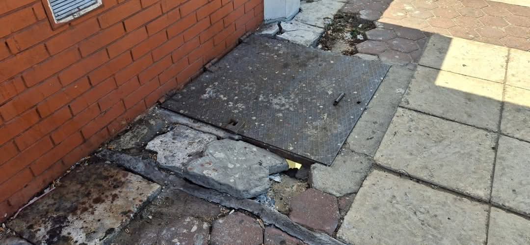 هبوط ارضي بكوبري استانلي 