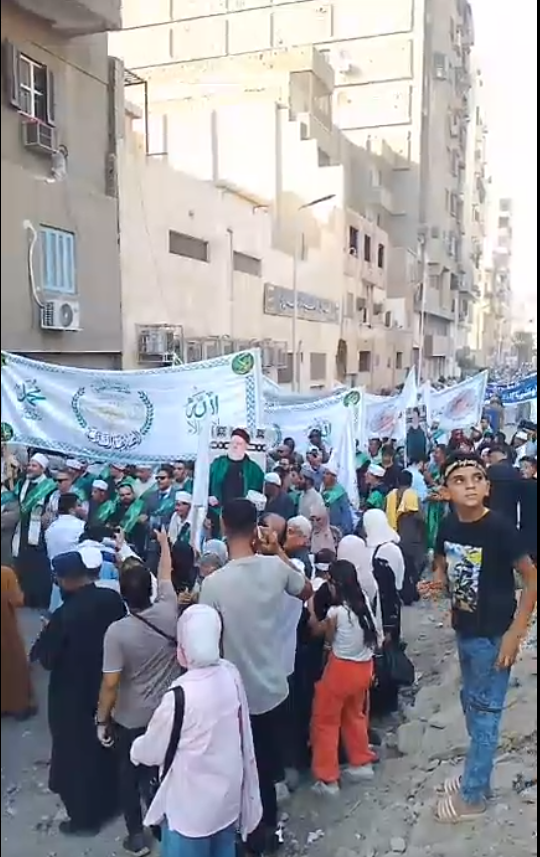  انطلاق موكب الطرق الصوفية للاحتفال بالمولد النبوي