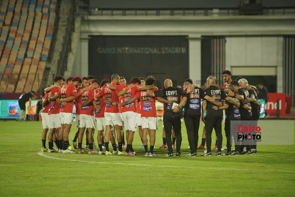 أجواء مرحة في مران منتخب مصر استعدادًا لمواجهة إثيوبيا