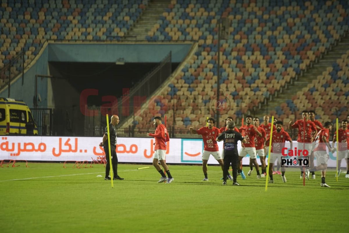  أجواء مرحة في مران منتخب مصر استعدادًا لمواجهة إثيوبيا