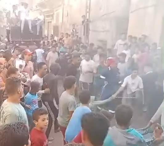 أحتفال أهالي تلا بالمنوفية