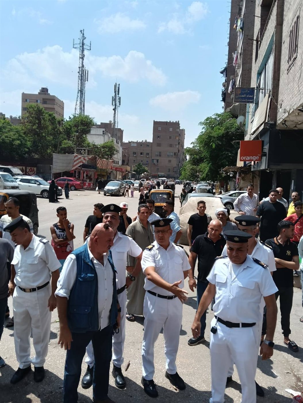  رفع 450 حالة إشغال من شارع مستشفى الصدر بالعمرانية