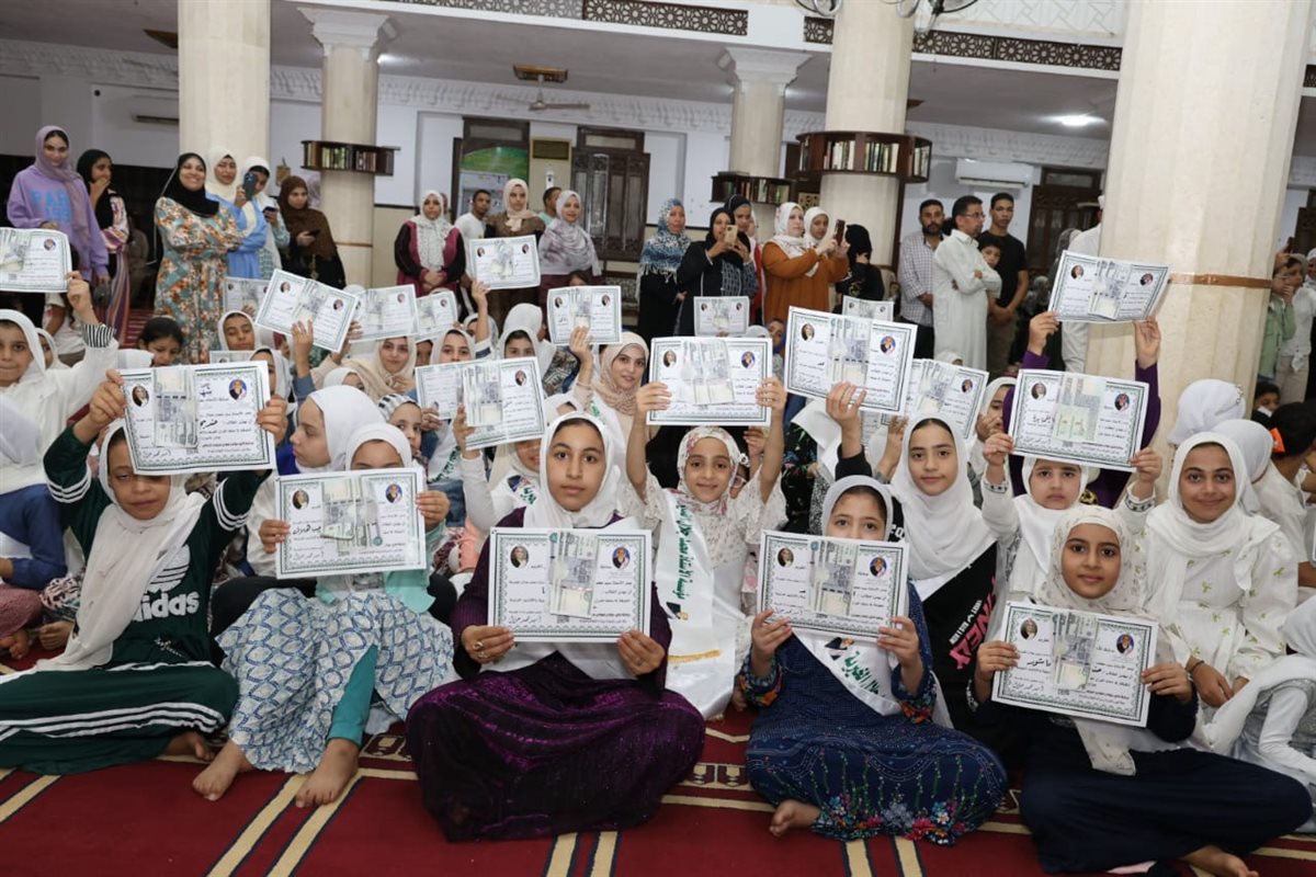 وزير الأوقاف يشهد احتفالًا لتكريم الأطفال حفظة القرآن بمسجد سيدي إبراهيم المتبولي بالمرج