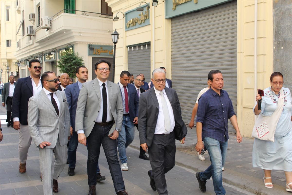 الوزير يتفقد شارع النبي دانيال