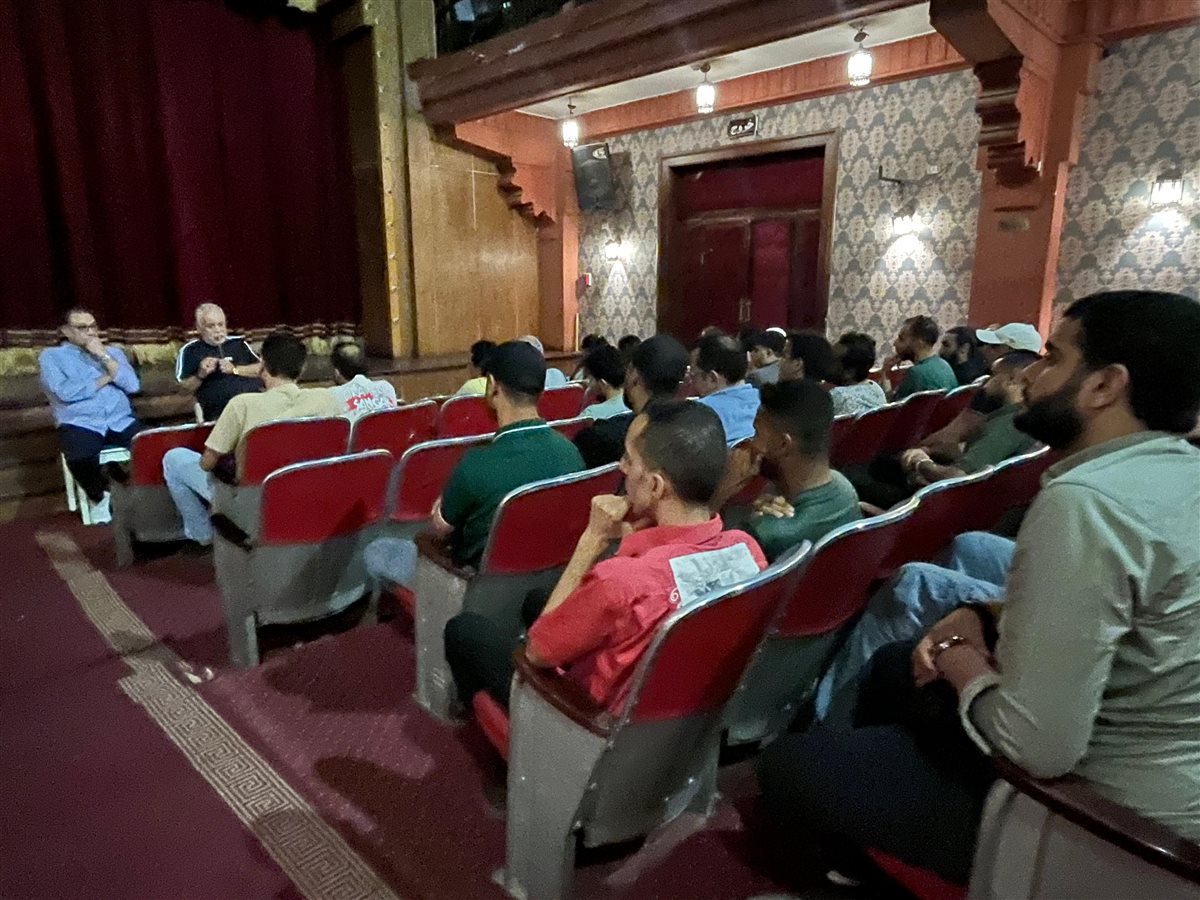 لقطات من لقاء أشرف زكي مع الفرق المستقلة