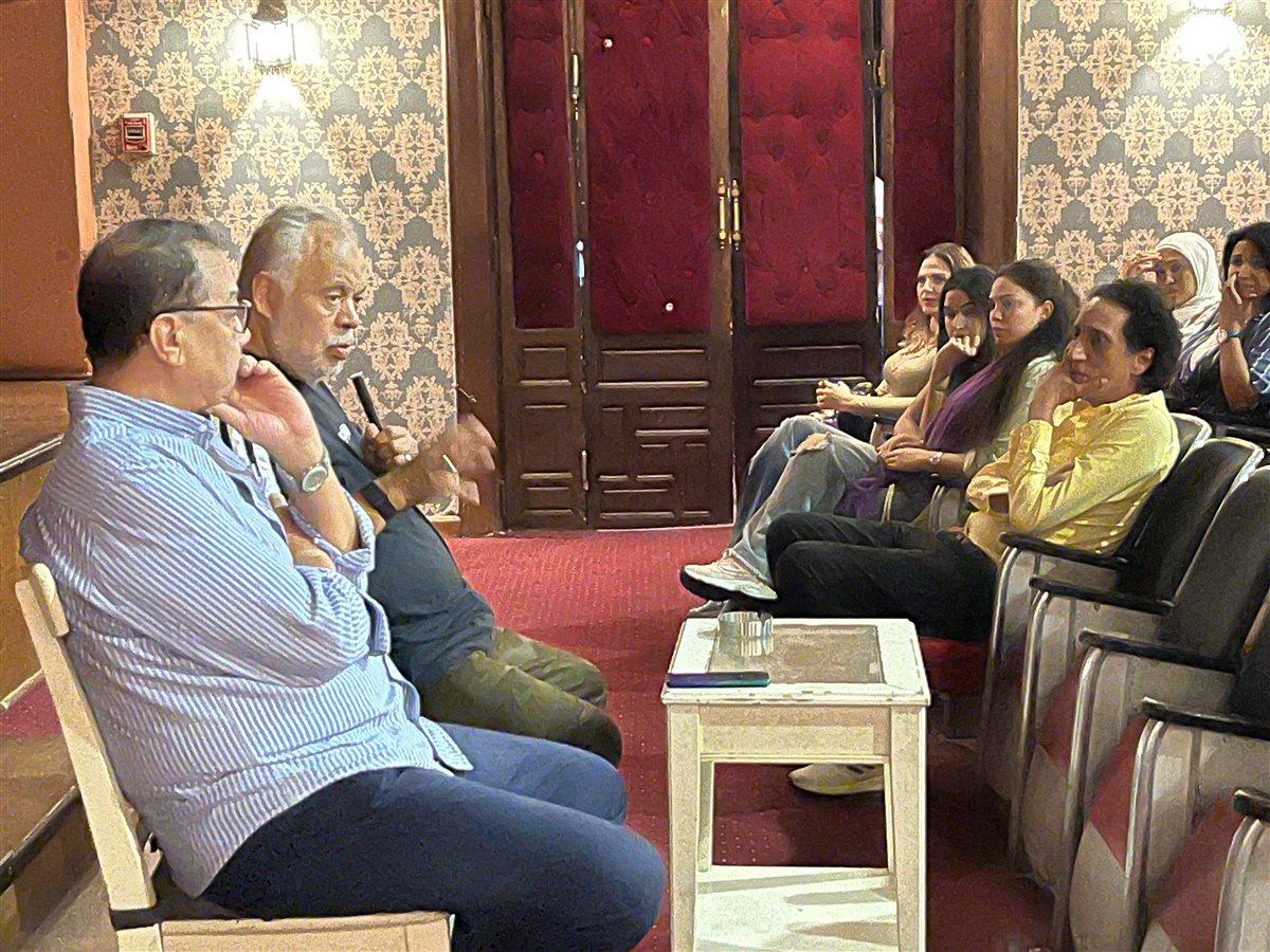 لقطات من لقاء أشرف زكي مع الفرق المستقلة