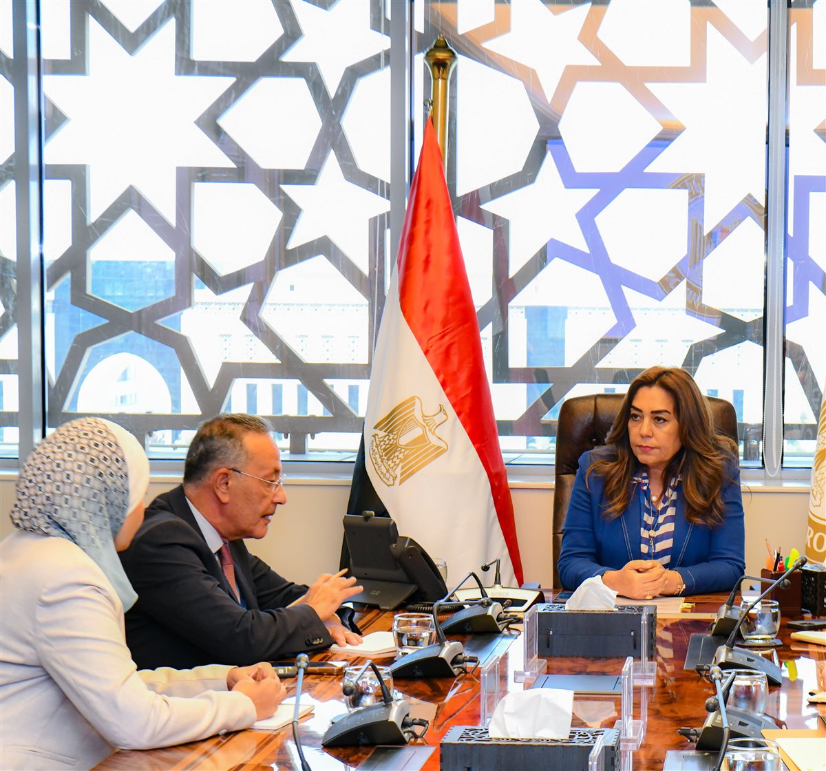 وزيرة البيئة ورئيس المتحف المصري الكبير 