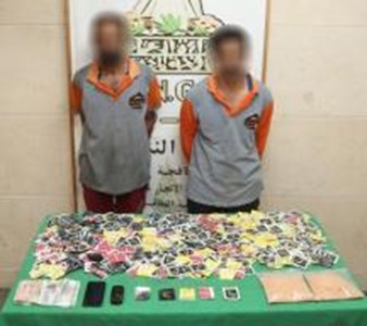 المتهمين والمضبوطات