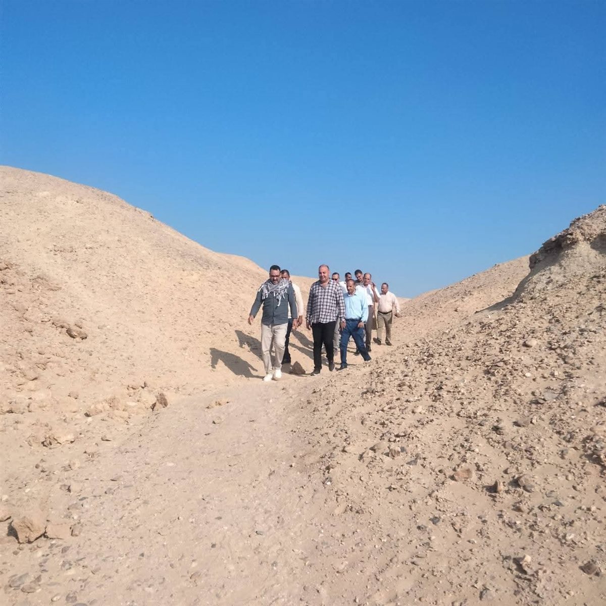 رئيس قطاع الآثار المصرية يتفقد آثار بني سويف 