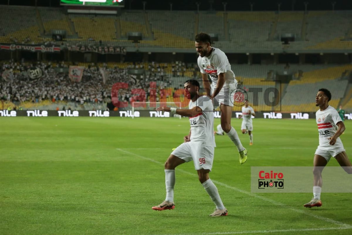 لقطات من مباراة الزمالك والمصري