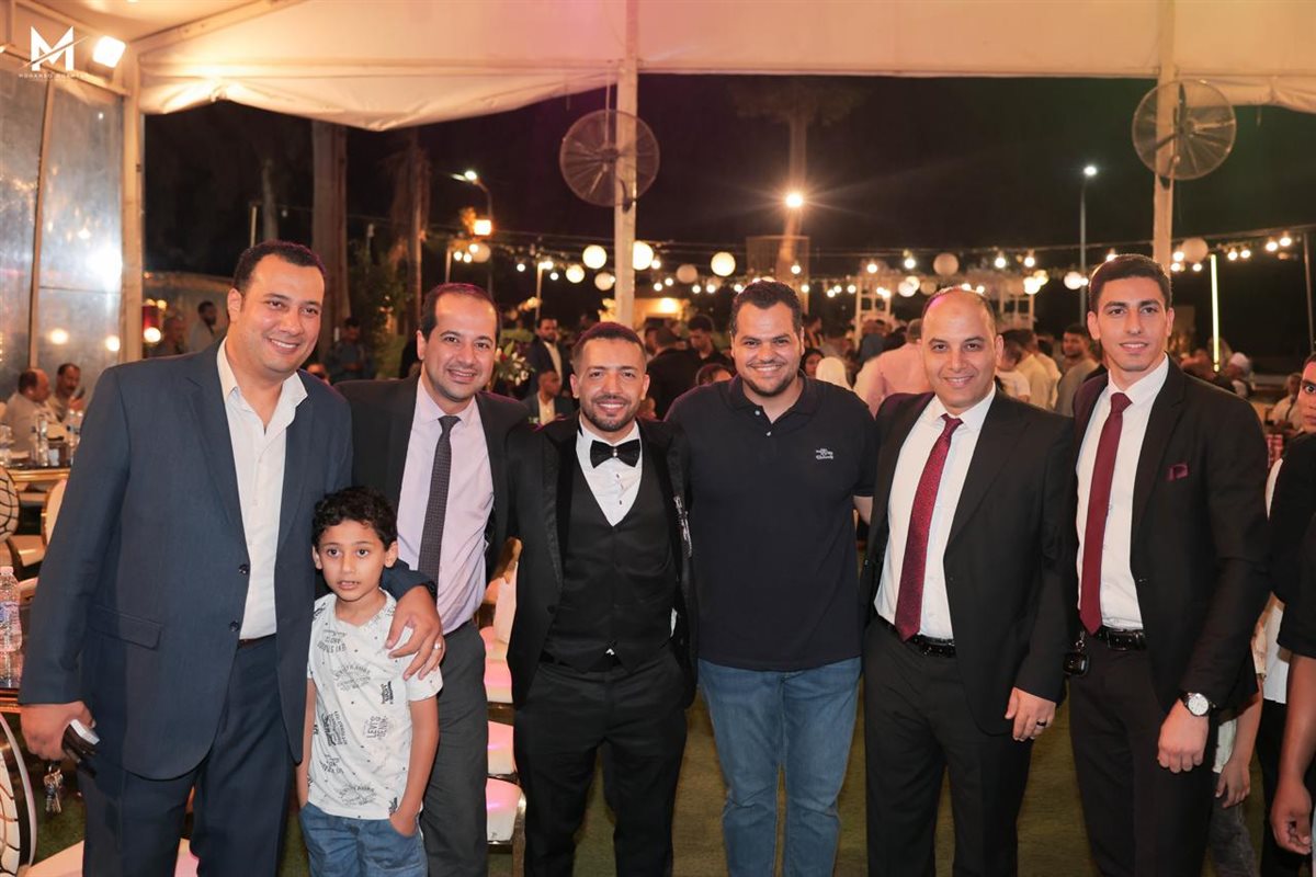 الصحفي محسن سليمان يحتفل بزفافه بحضور محافظ القاهرة ومرتضى منصور ود عمرو خالد